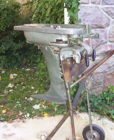 1956-57 Wizard 25 hp lower cowl and midsection only